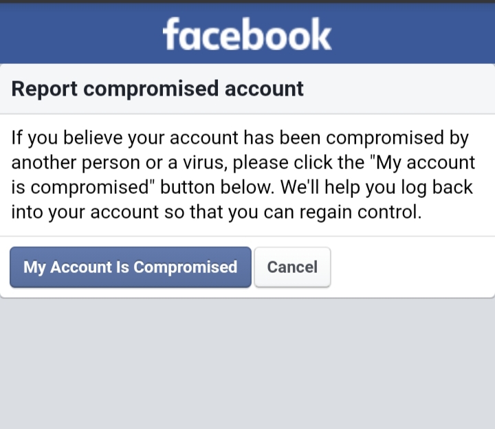 Recovering your hacked Facebook account 