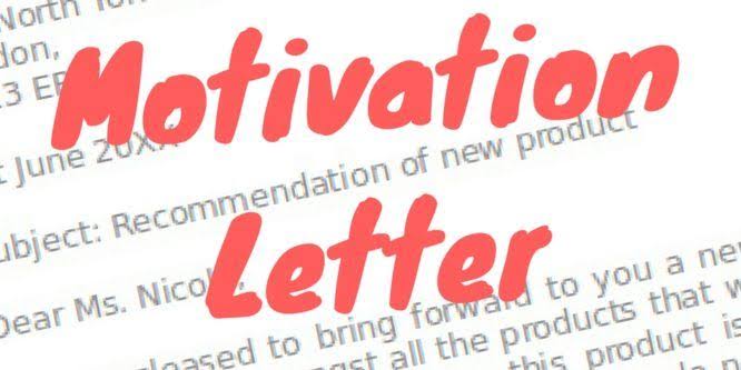 motivation letter for scholarships
