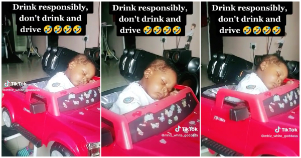 Drunk driver busted: Baby boy gets drunk on breastmilk, sleeps off while driving toy car | battabox.com