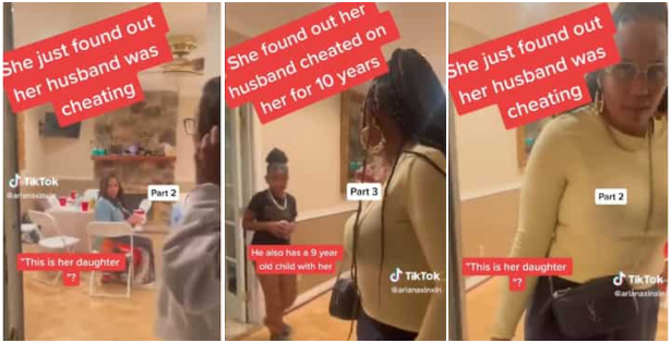 wife discovers husband has a secret wife and kid for 10 years