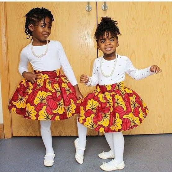Ankara skirt styles for kids  