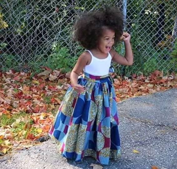 Ankara skirt styles for kids picture four 