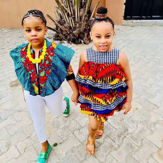 Ankara blouse styles for kids and teens