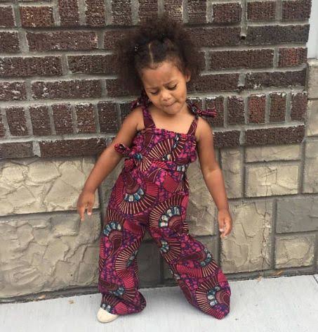 Ankara jumpsuit styles for both kids and teens picture one
