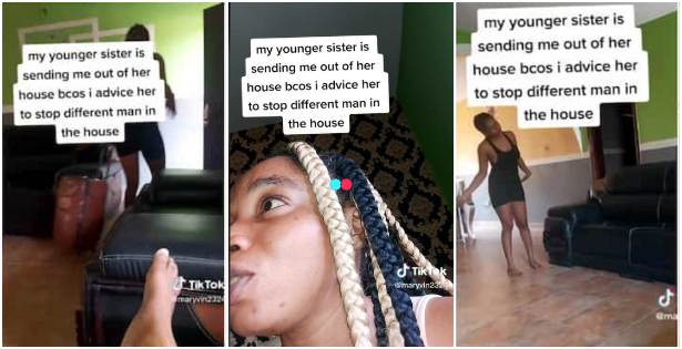 Nigerian lady throws out elder sister