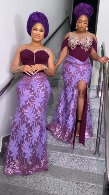 Aso ebi lace style For Ladies