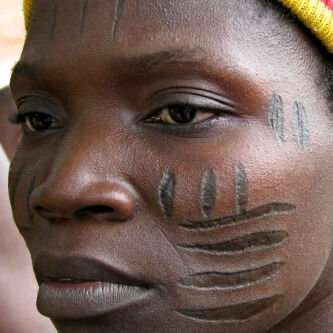 woman with tribal marks - battabox.com