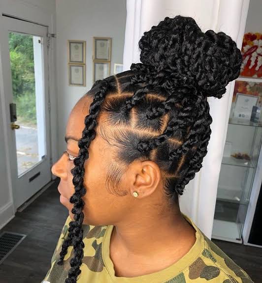 Latest Kinky Hairstyles with bulb in Nigeria