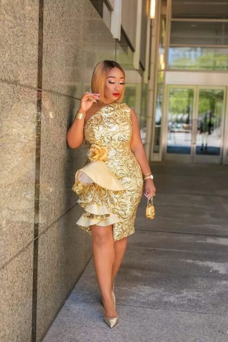 Simple & Stylish Lace Dress Styles For Ladies 2023 - Asoebi Guest Fashion