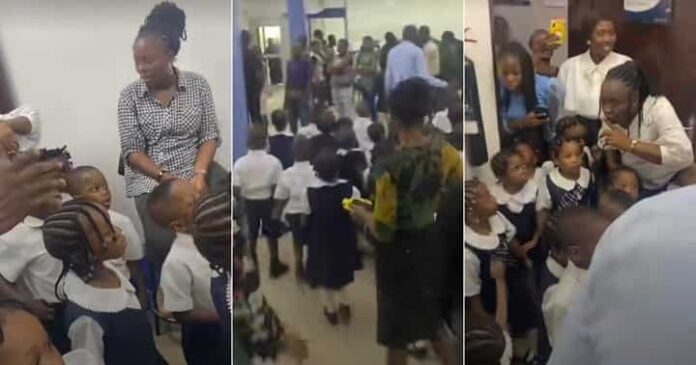 25K to visit bank: After paying N25,000 for excursion, Nigerian man sees baby sister at bank with teachers | Battabox.com