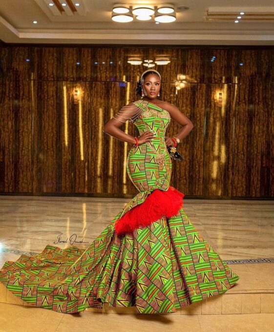 Latest Ankara long gown styles for ladies