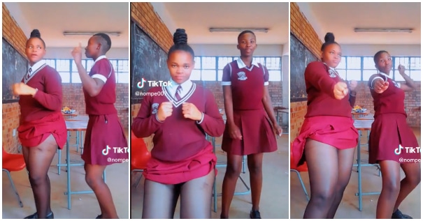 Secondary school student shows off waist dance in short skirt |Battabox.com