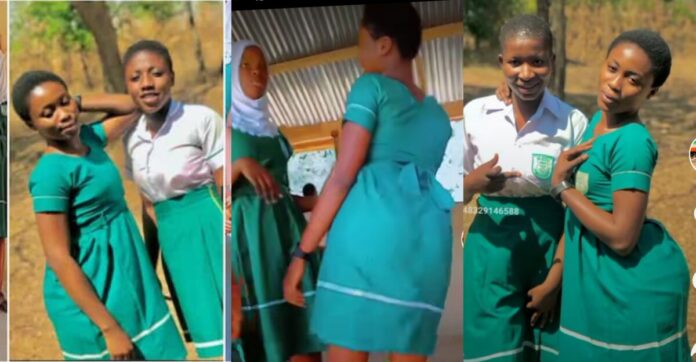 This girls don baje finish: Netizens react to video of students in uniform shaking waist| Battabox.com