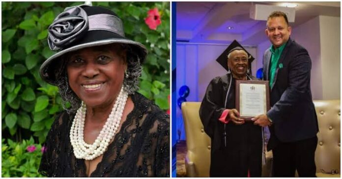 96-year-old woman breaks record for 100% grade from US college