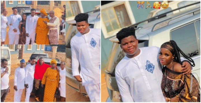 Young boy pays his girlfriend’s bride price