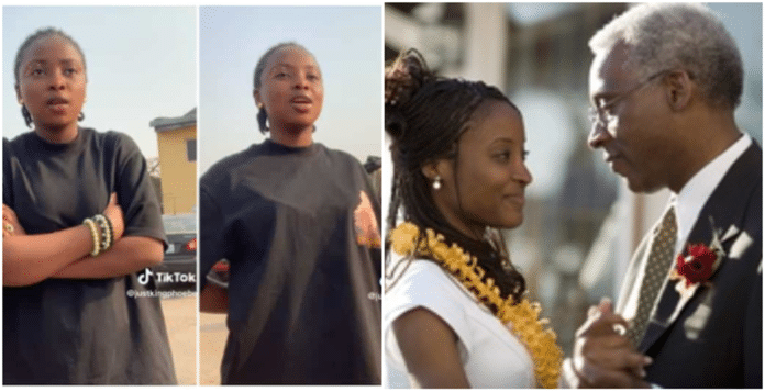 Young Nigerian lady asks elderly man to be her sugar daddy