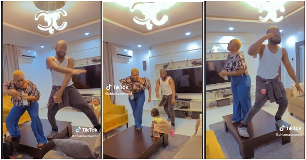 Husband and wife dance on table to entertain their kids |Battabox.com
