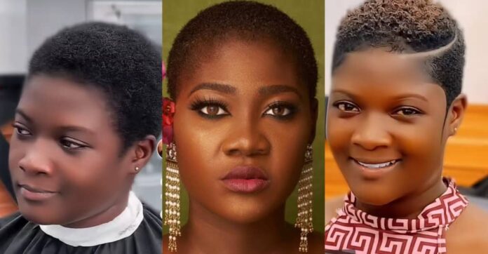 Mercy Johnson's Twin: Lady with striking resemblance to Mercy Johnson cuts her hair in salon  | Battabox.com