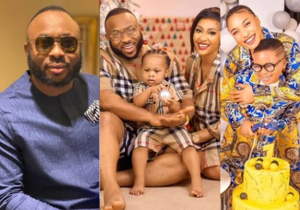 Olakunle Churchill celebrates ex-wife Tonto Dike and wife Rosy Meurer on Mother's day