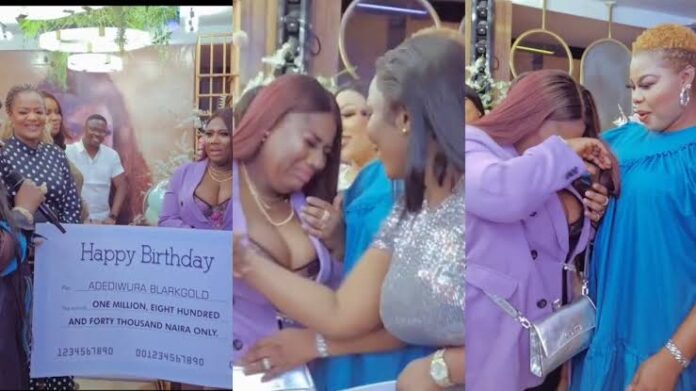 Adediwura Gold shed tears of joy as fans gifted her N1.8m on her birthday