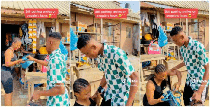 Wife material Nigerian lady kneels to say thank you | battabox.com