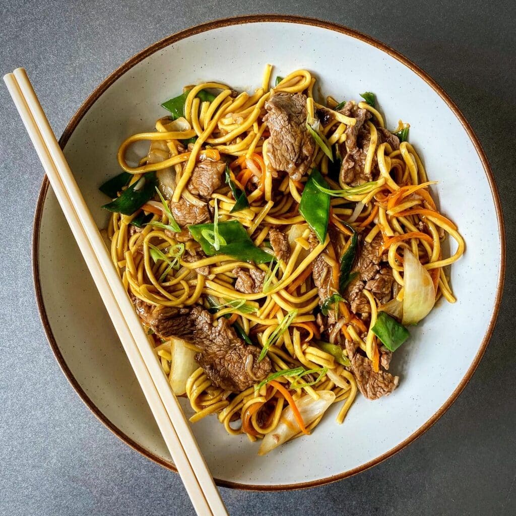 Beef chow mein recipe