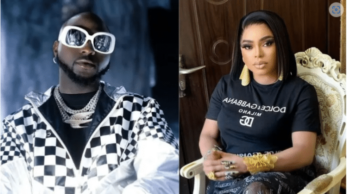 Don't touch me o! - Davido yells at a 'Bobrisky' who tried to approach him || battabox.com