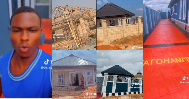 Nigerian man builds house and write his name |Battabox.com