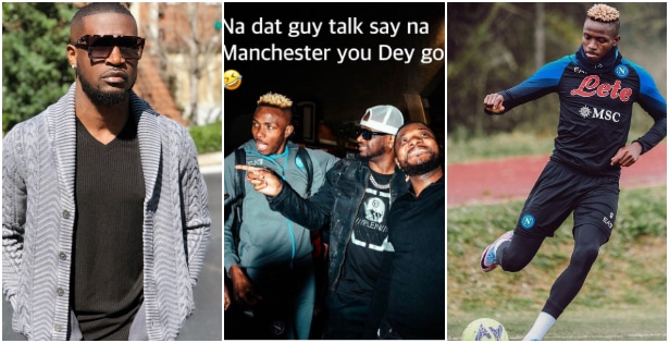 Peter Okoye shares comical moment with Victor Osimhen || battabox.com