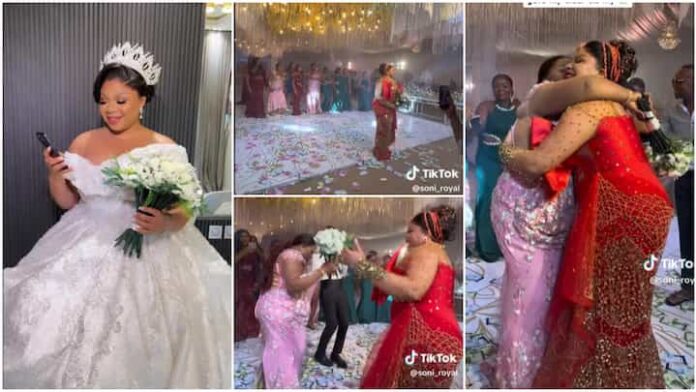 Bride refuses to throw flower, gives single elder sister instead in emotional video | Battabox.com