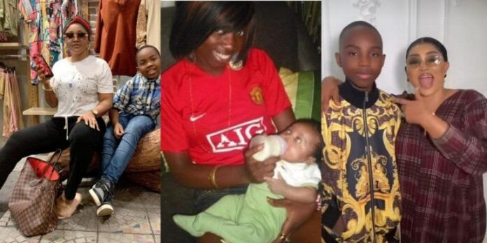 Mercy Aigbe asks for help over her son’s new behavior, shares epic throwback photo | Battabox.com