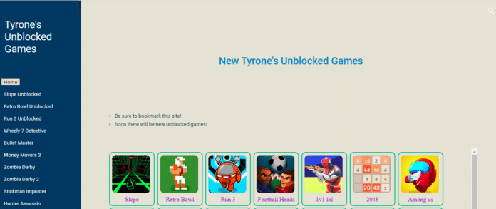 tyrone's unblocked games