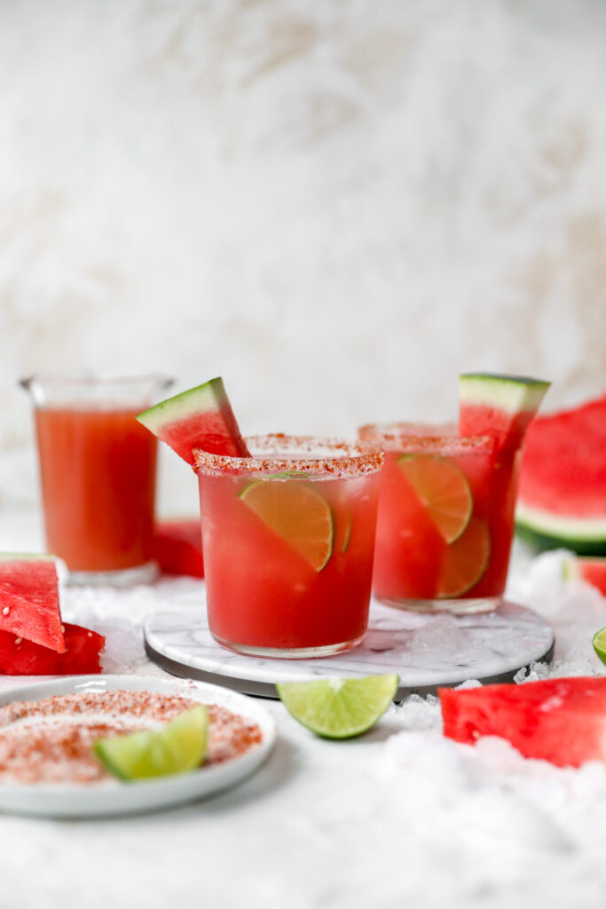Spicy watermelon cocktail