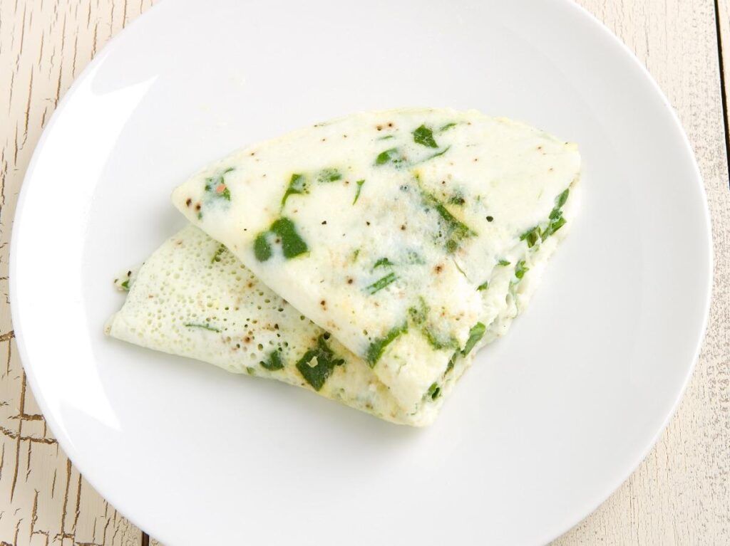 Egg white and spinach recipe