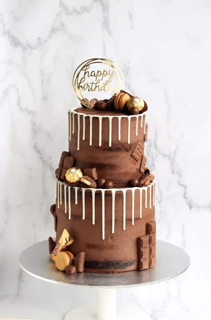 2 tierchocolate cake design