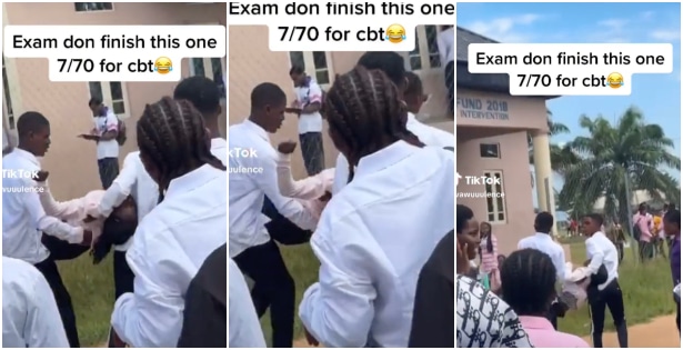 Exam na your mate? – Female student collapses after scoring 7/70 in CBT | Battabox.com