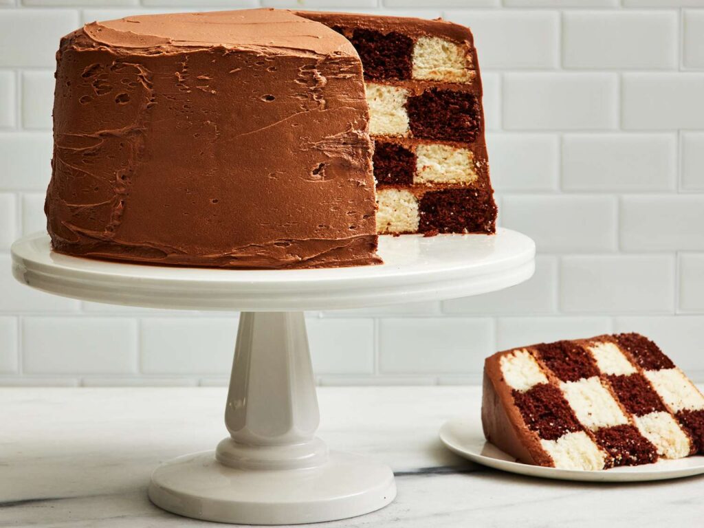 Chocolate Checkerboard Cake