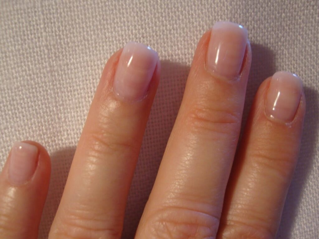 Glossy Natural looking nails