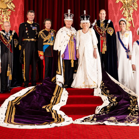 King Charles during his coronation