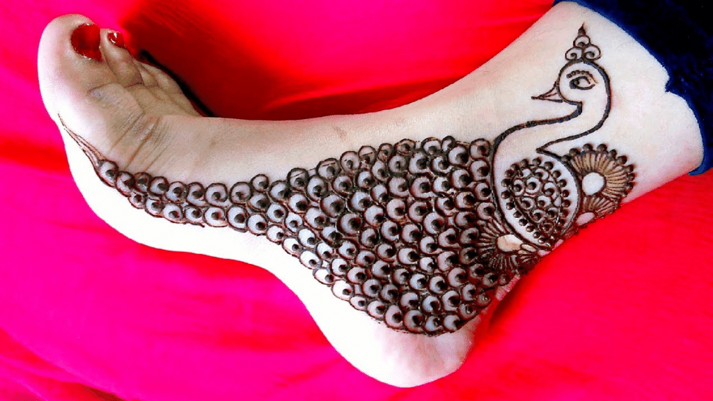 peacock feet design