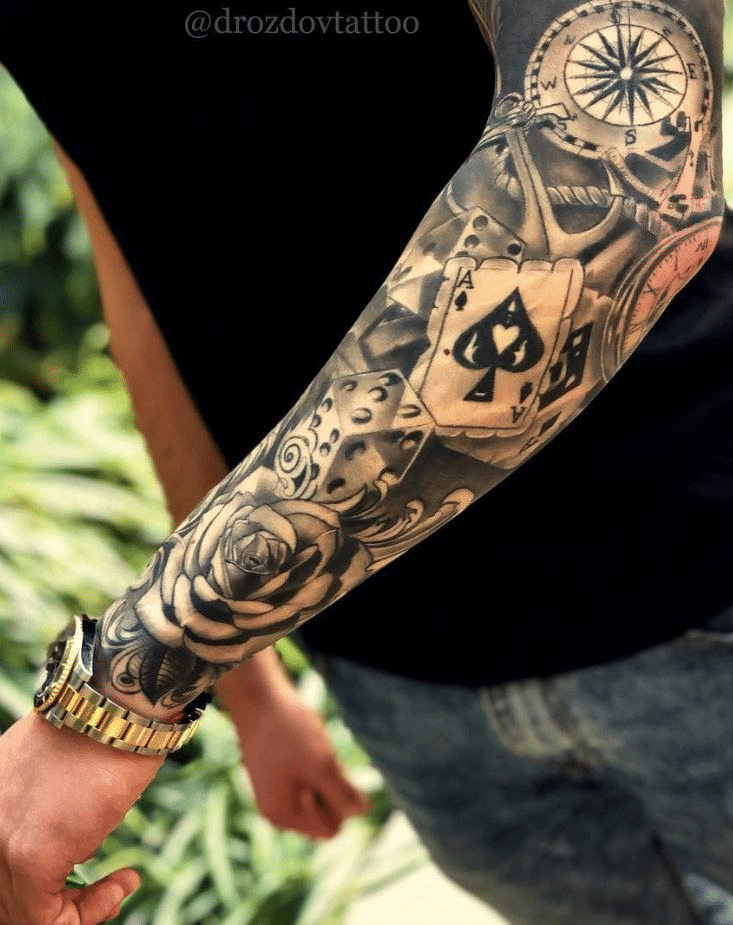 full hand tattoo for men