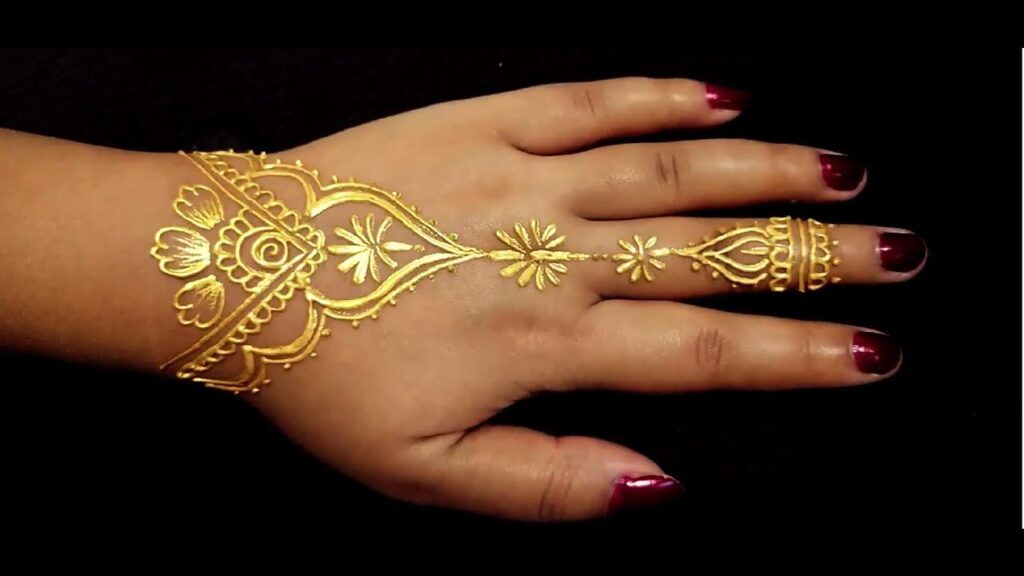 Gorgeous Golden henna