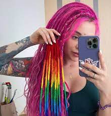 Multi-Colored Wick Hair