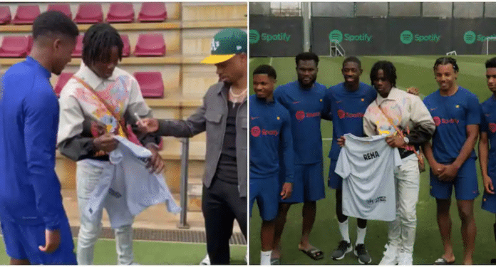 I just had fun; No be to pepper anybody – Rema on his recent hangout with Barcelona stars | Battabox.com