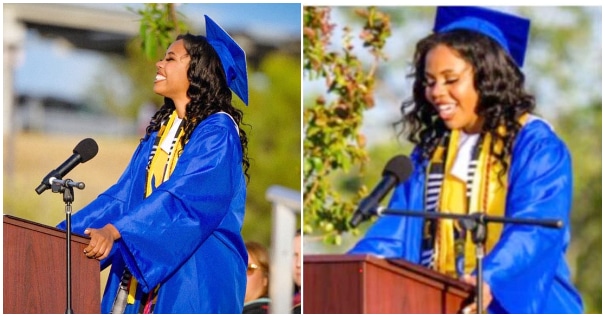 Lady breaks record as the first ever black valedictorian |Battabox.com