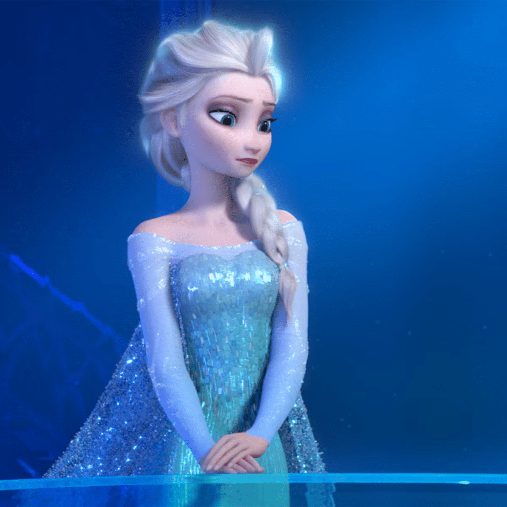 Female cartoon characters: Elsa