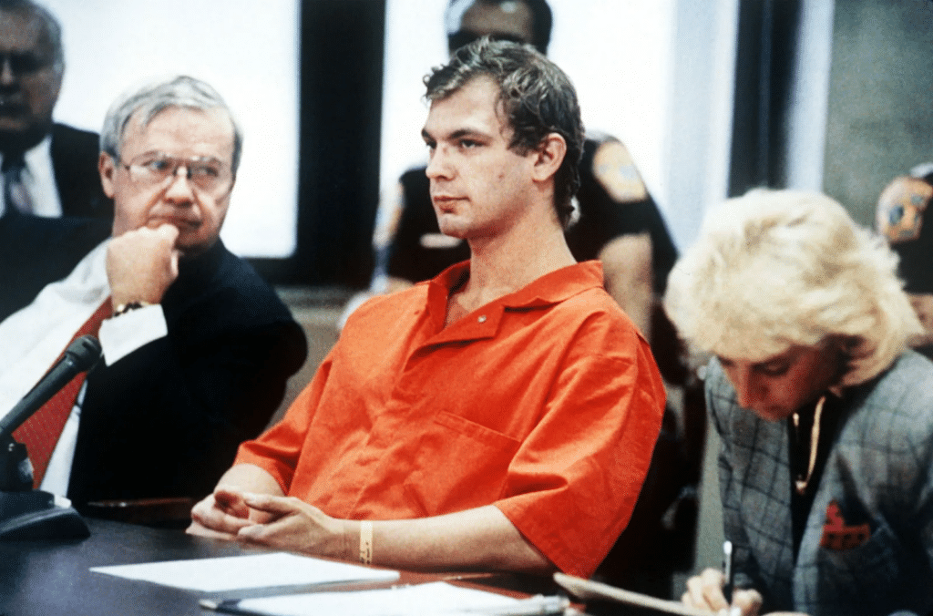 Jeffery Dahmer during his court case