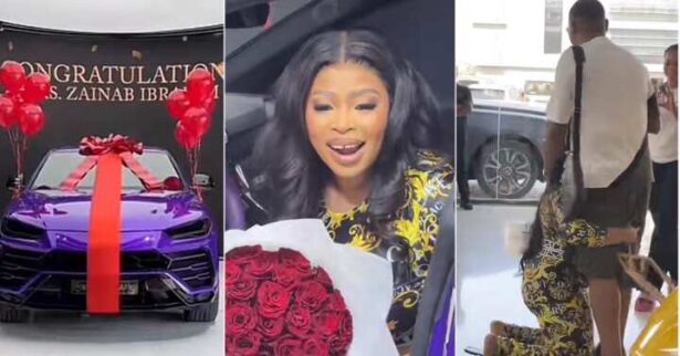 Nigerian man gifts wife brand new Lamborghini Urus