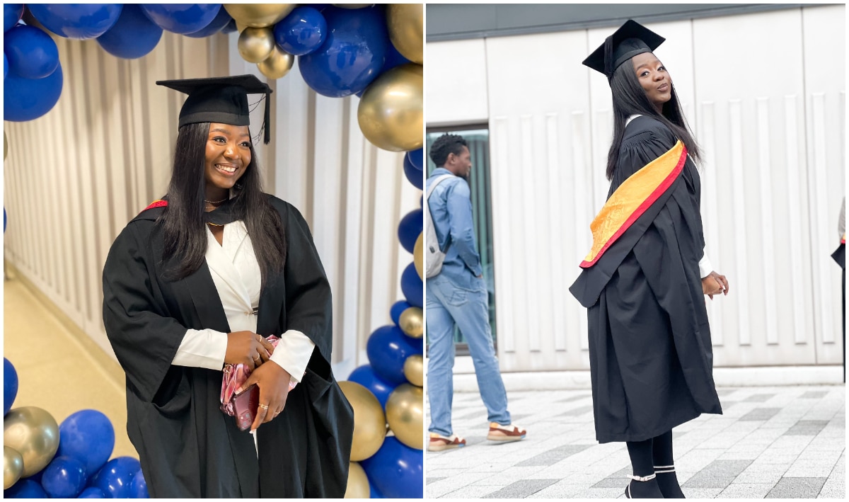 Lady bags Master's degree with distinction