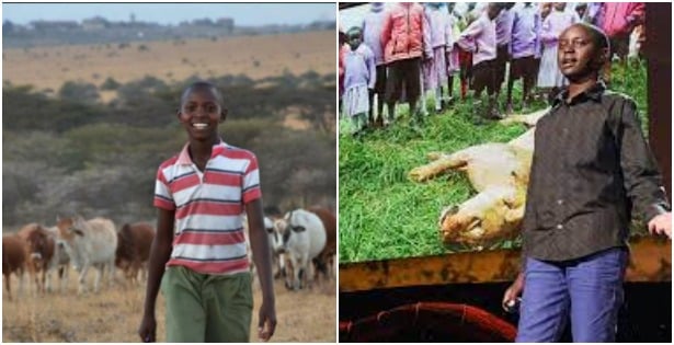 Young boy invents special light to scare off lions